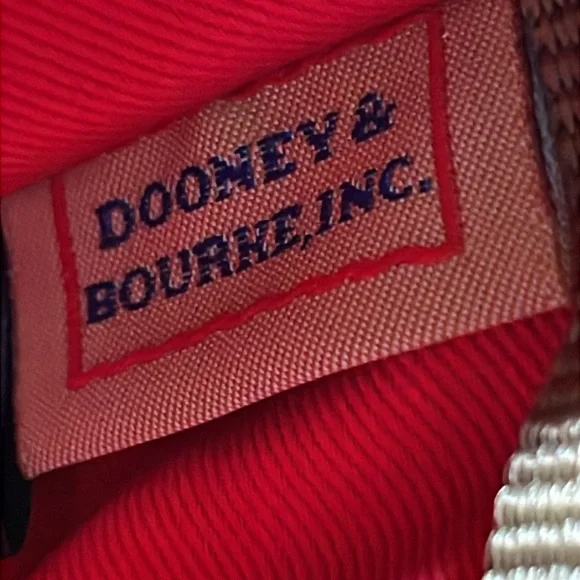 DOONEY & BOURKE CAMERA PEBBLED GRAIN ITALIAN LEATHER CROSSBODY Red/Orange - Picture 12 of 16